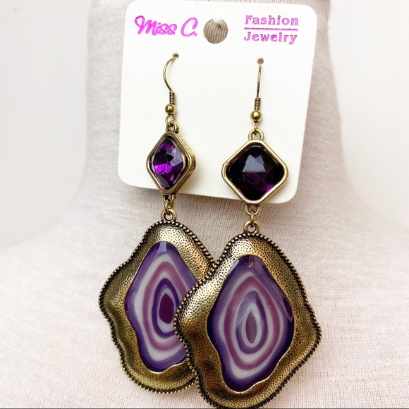 💕Unique Long Dangle Drop Earrings French hooks - Picture 1 of 3
